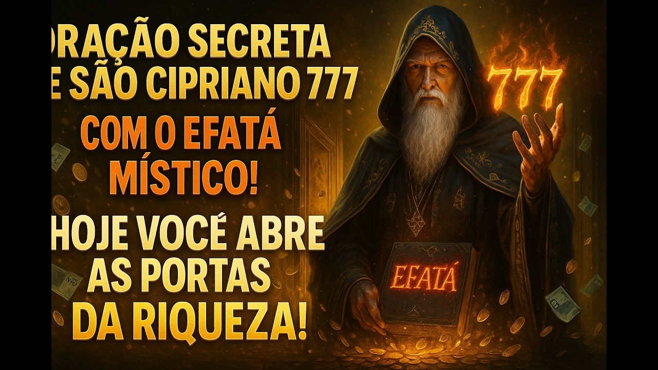 ORAÇÃO SECRETA SÃO CIPRIANO 777 COM EFATÁ! HOJE VOCE ABRE AS PORTAS DA RIQUEZA