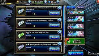 Alchemist Code Sun God and the Golden Key 5 Stars Ticket Summon