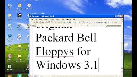How To Install a Packard Bell Windows For Workgroups 3.11on DOSBox .72 Part 1