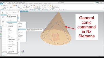 General conic in Nx Siemens | How General Conic command to create conic section curves in ubigraphic
