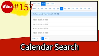 Ruby on Rails #157 Calendar Search with gem Pagy