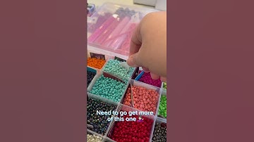 Reorganizing my Seed Beads. Blue & Green edition. #jewelrybusiness #seedbeads #asmr #organizingbeads