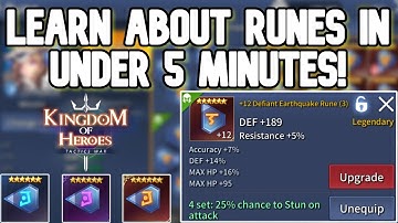 Kingdom of Heroes: Rune Management Guide