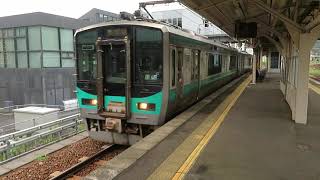 JR小浜線125系 敦賀駅発車 JR West Obama Line 125 series EMU