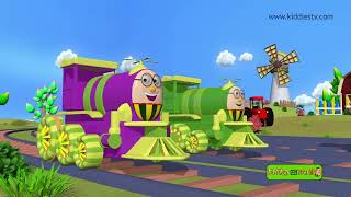 Humpty Train Song Marathi | Ten Little Trains in Marathi | KiddiesTV Marathi #viral #train #popular