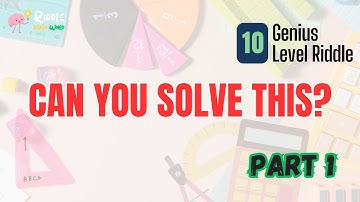 10 Genius-Level Riddles Only 1% Can Solve | MIT & Harvard-Style Logic Puzzles #riddlemathworld