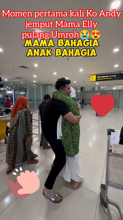 Momen haru waktu Ko Andy jemput Mama Elly pulang umroh😭😍#shorts