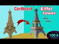 How to make eiffel tower with cardboard