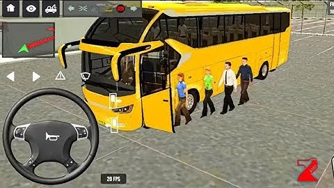 2025 new coach bus simulator 💥 || indonesia bus simulator part-1 #bus #game #simulator #aksgamerz