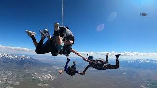 7-way tandem skydive. Allie's first skydive in 8 years