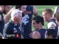 Mitch robinson cops the hairdryer treatment  afl