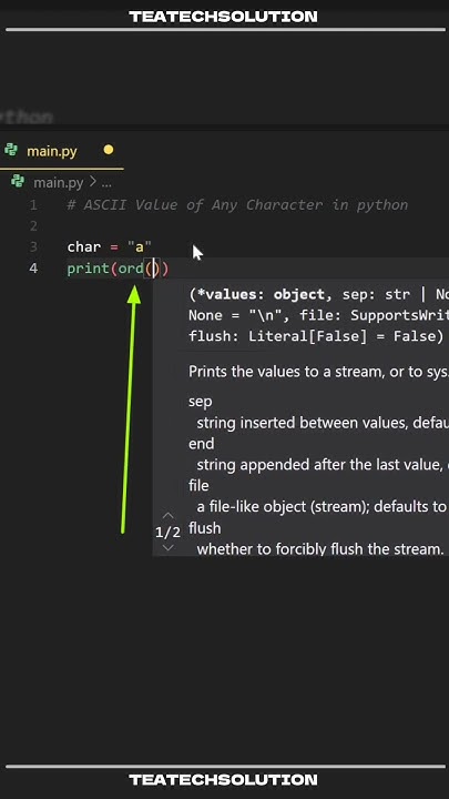 Python Tutorial: Finding ASCII Values for Characters - YouTube