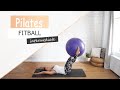 Γυμναστική στο σπίτι με μεγάλη μπάλα - Pilates fitball (μέσο επίπεδο)