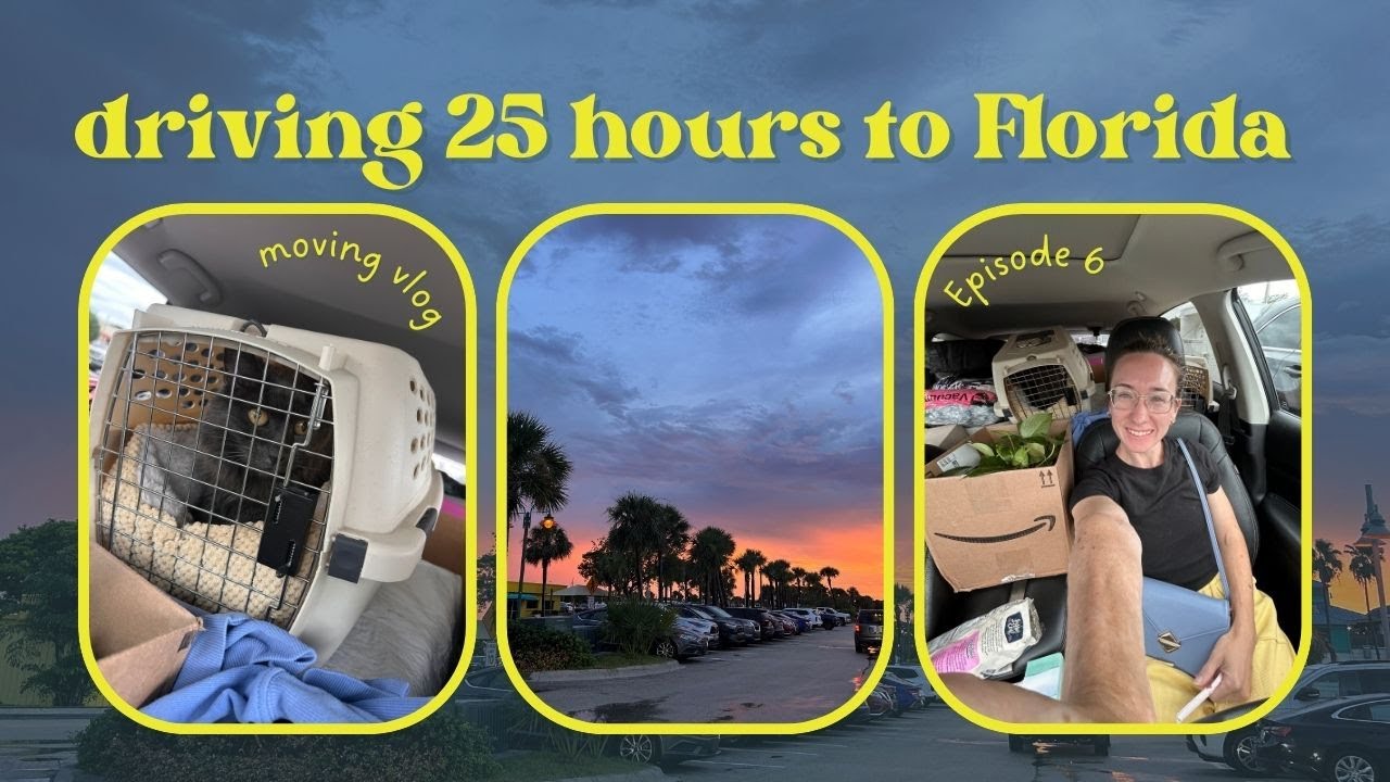 MOVING VLOG : Driving 1000 miles to Florida 🚗📦 | MOVING VLOG - EP. 6