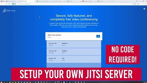 Install own Jitsi Conference Server