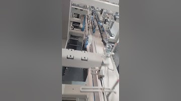one side glued box high-speed folder gluer  machine+automatic stacker#boxfoldergluer#gluingmachine
