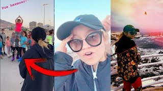 Karol Sevilla Sorprende A Niñas Patinando En La Playa En Chile Noticiero Karol Sevilla