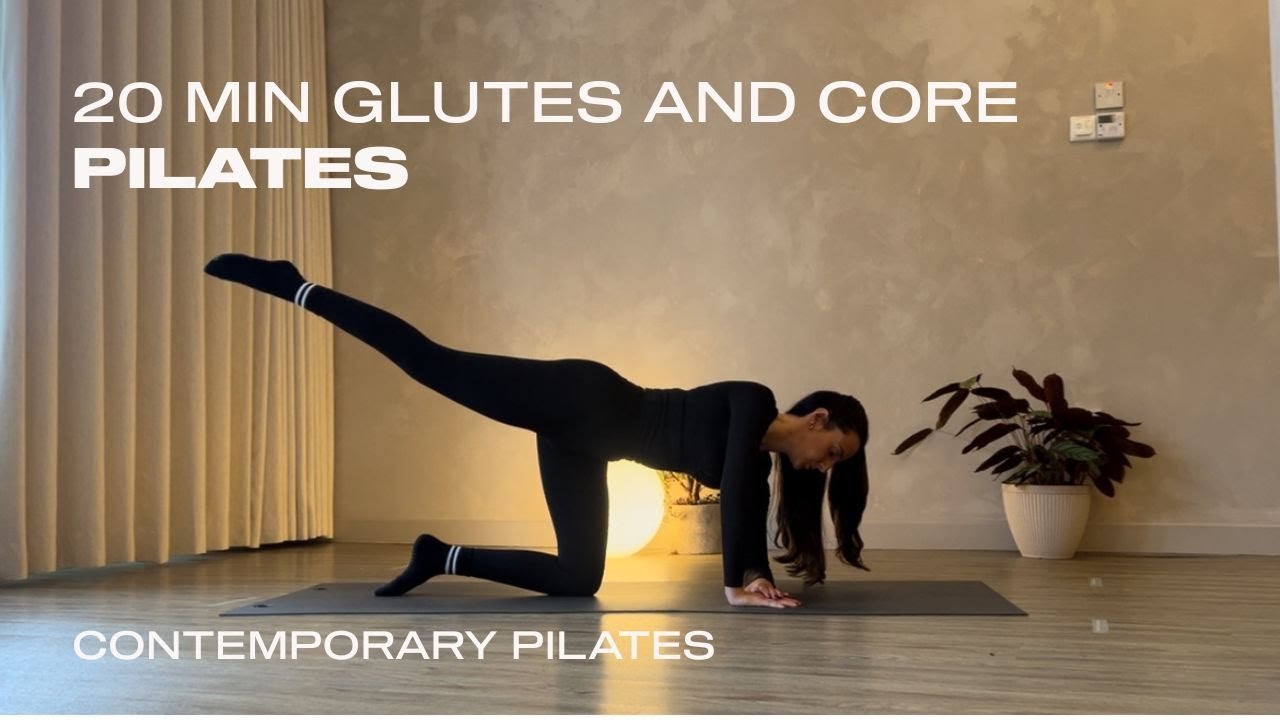 20 MIN GLUTES AND CORE PILATES | At-home pilates inspired workout - YouTube