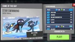Stickman vs Zombie shooter gameplay daily challenge star swimming 🥽 screenshot 4