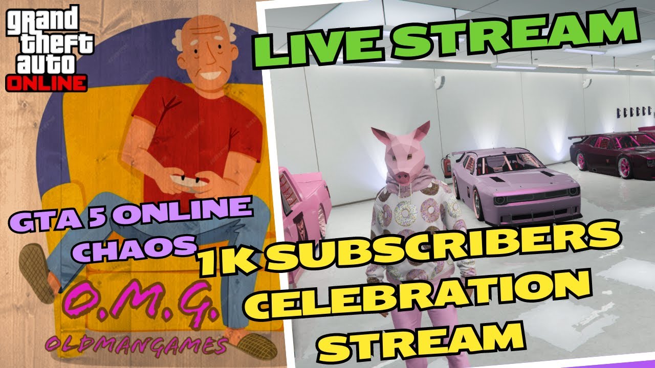GTA 5 ONLINE LIVE CELEBRATION STREAM 1K SUBSCRIBERS | GTA FUNNY MOMENTS ...