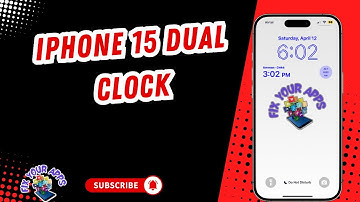 How To Add Dual Clock Widget To iPhone 15 Lock Screen - Full Tutorial