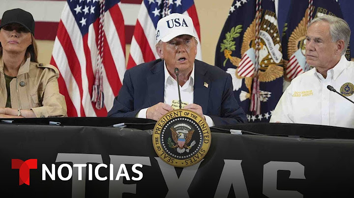 Trump se confiesa pasmado por lo que vio en Texas: "Nunca he visto algo así" | Noticias Telemundo