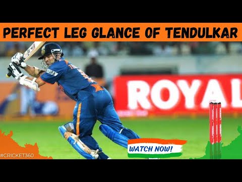 Sachin Tendulkar's Perfect Leg Glance! 🔥