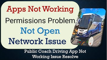 How To Fix Public Coach Driving App not working | Space Issue | Network & Permissions Issue