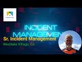 Sr. Incident Management Professional