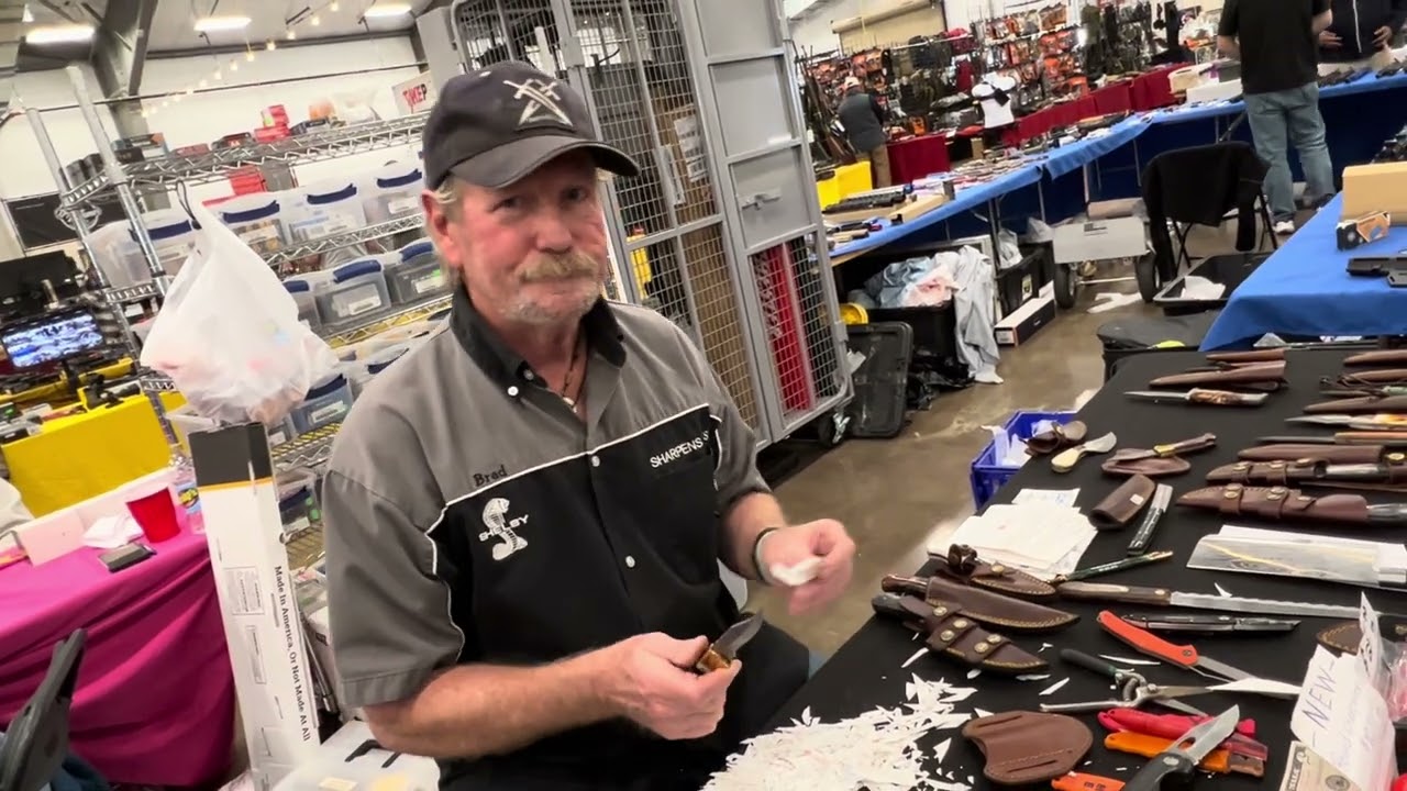 How to sharpen a Damascus steel knife using a Sharpens Best knife sharpener ￼