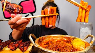 Famous Spicy Rice Cakes and Spicy Fried Dumpings from Korea l MUKBANG