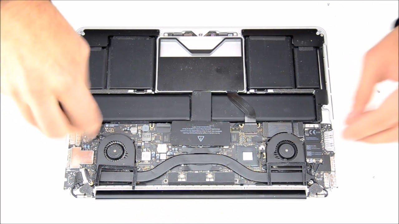 Apple MacBook Pro 13 A1425 Lüfter reinigen / fan cleaning - YouTube