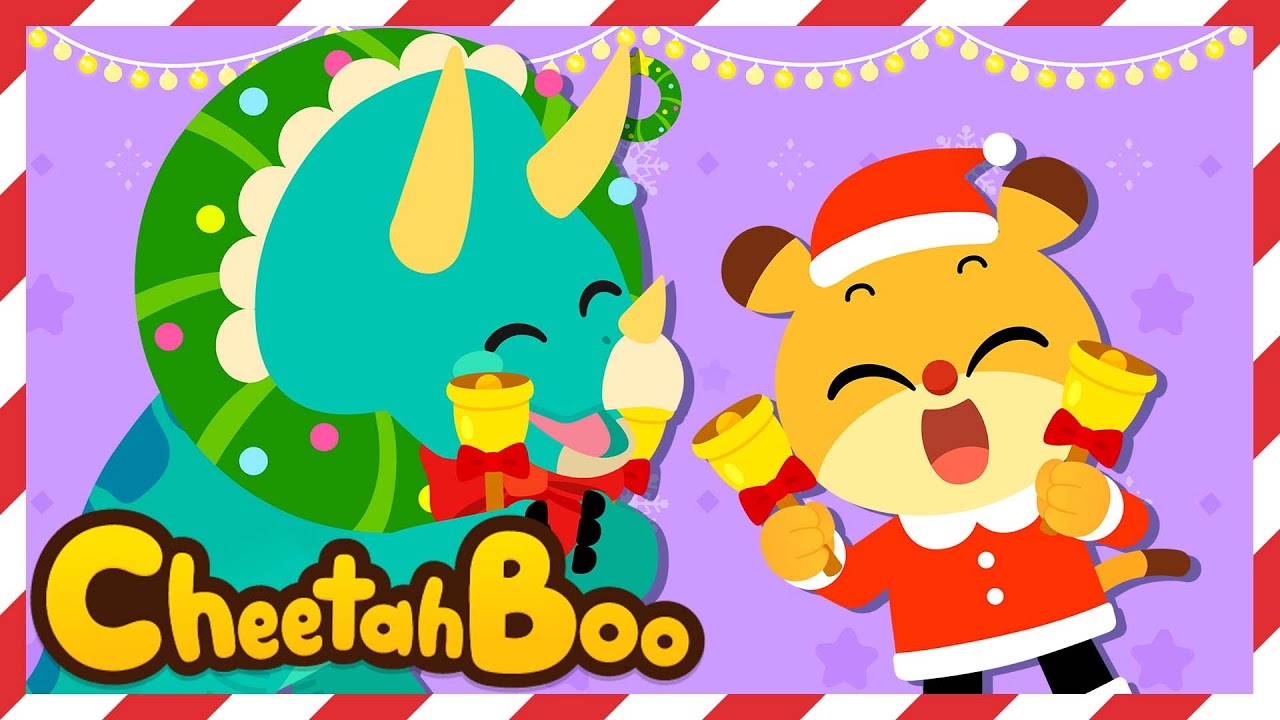 🦖Dinosaur Santa Song🎄 + smile song Compilation | Christmas Carol songs | Kids song | Cheetahboo