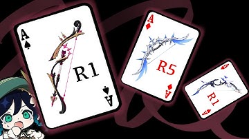 R1 The First Great Magic VS R5 Polar Star VS R1 Aqua - Venti Charged Attack Combo Damage Comparison