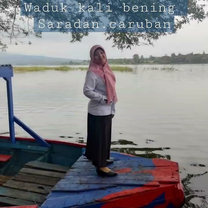 Indah' pemandangan waduk kali bening saradan#pemandangan #waduk #kalibening