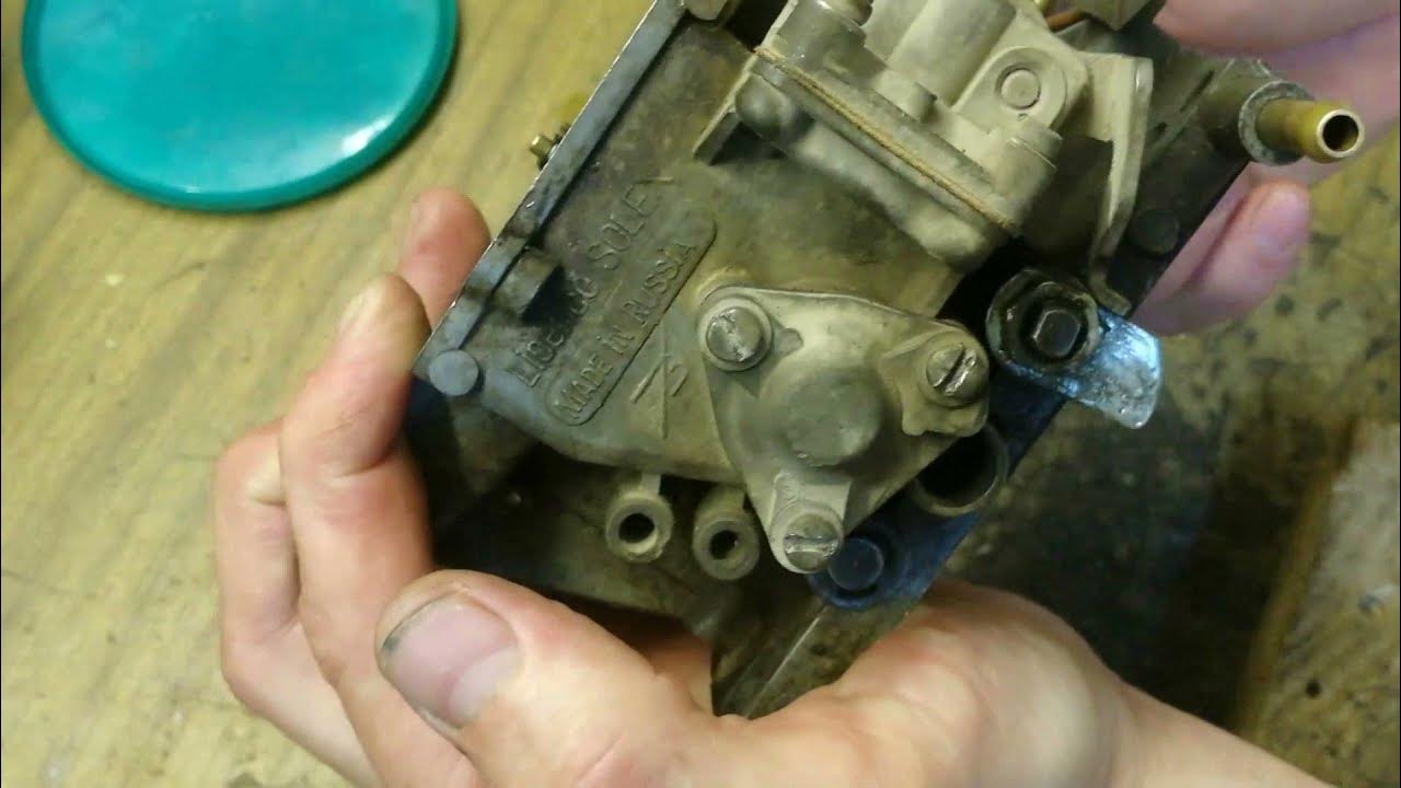 Клапан ускорительного насоса солекс. Карбюратор солекс 21083. Неисправности карбюраторов солекс. Уровень топлива солекс 073. Чистка карбюратора солекс 21083.