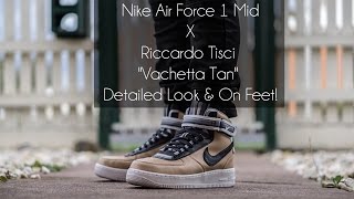 Nike Air Force 1 Mid x Riccardo Tisci "Vachetta Tan" Detailed Look & On  Feet! - YouTube