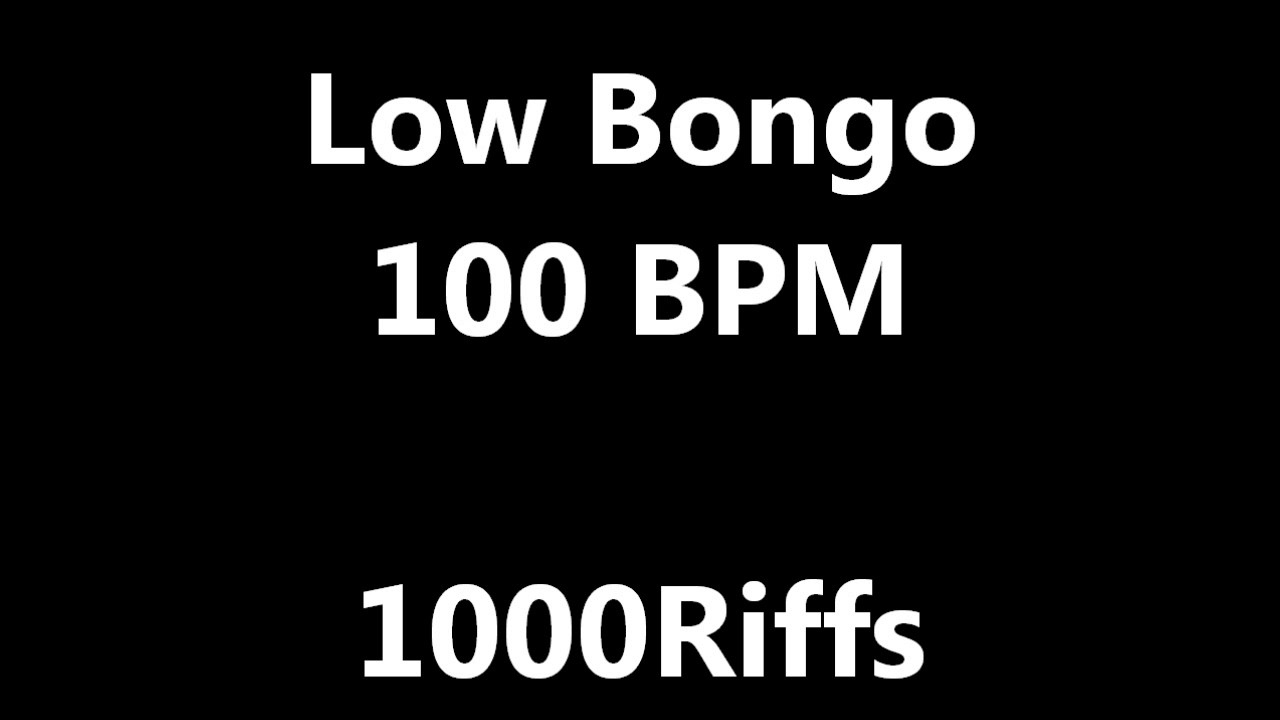 Low Bongo Metronome 100 BPM Beats Per Minute YouTube