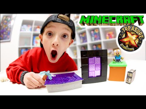 FATHER & SON TREASURE HUNT! (Minecraft Science Experiment!?)