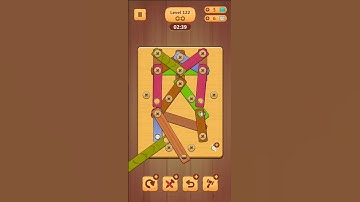 Wood Nuts & Bolts Puzzle Level 122 #woodnutsandbolts #mindgames