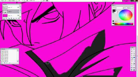 Sasuke RPC - Ayama Uchiha - paint.net part 2/3 Shading