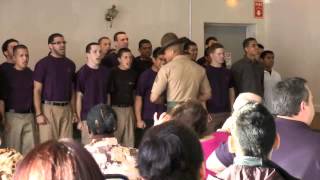 Poolees meet a Marine corps drill instructor