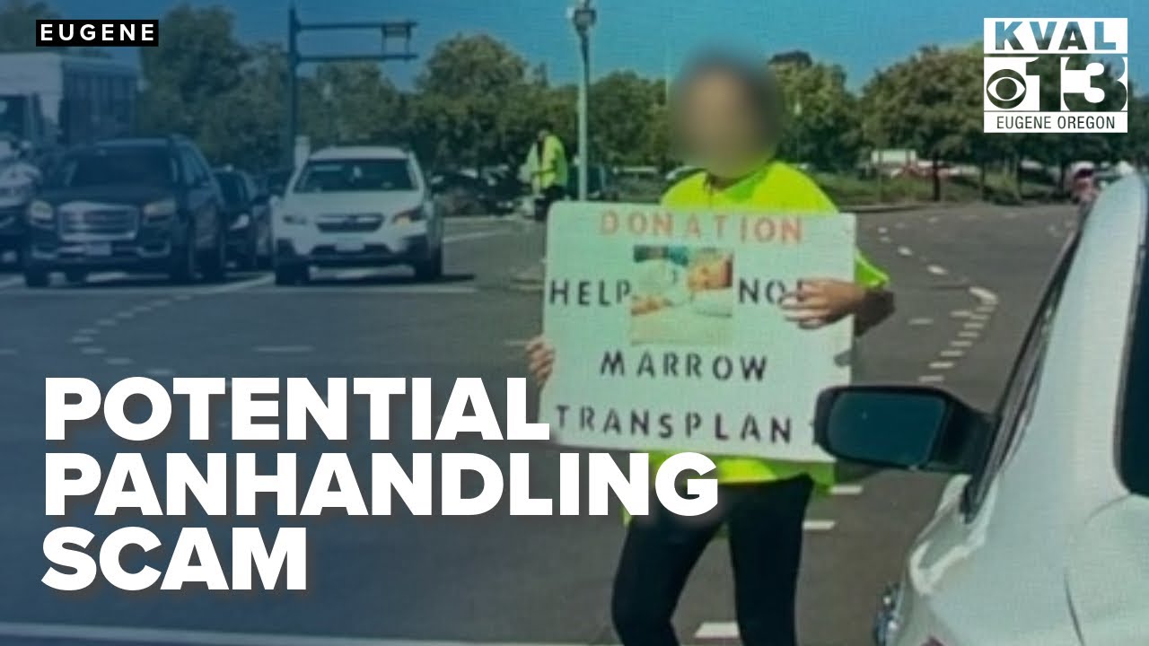 Suspected panhandling scam surfaces in Eugene - YouTube