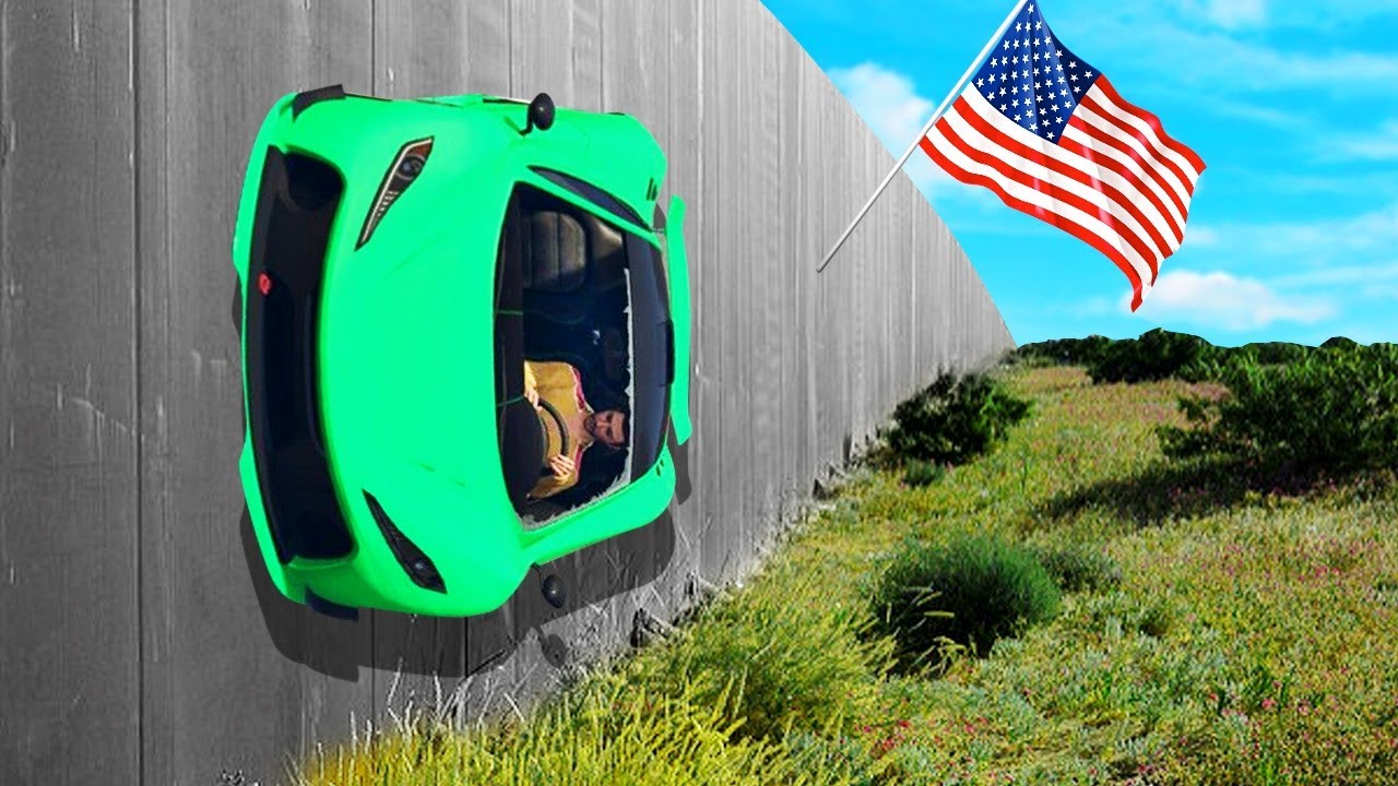 RIDE THE TRUMP U.S.A WALL! (GTA 5 Funny Moments)