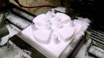CNC Machining - PTFE Teflon - Tormach PCNC 1100 (Video 2 of 4)