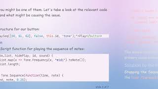 Solving the Issue of Tone.JS Function Failing on Second Call Information