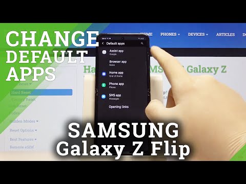 How to Change Default Apps in SAMSUNG Galaxy Z Flip – Default Settings