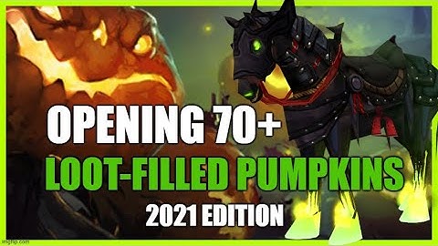 [2021 Edition] Opening 70 Loot-Filled Pumpkins! Will I get the Headless Horseman
