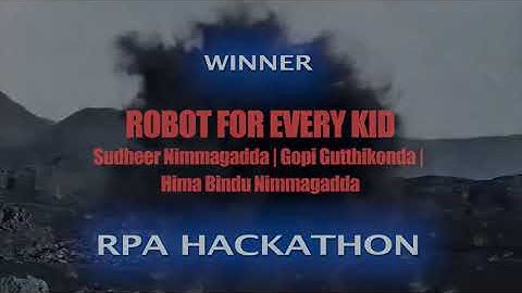 Winner of UiPath Hackathon on TechGig Code Gladiators 2021