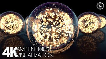 4K Ultra HD: Glass Bubbles & Swirling Vortex of Glowing Embers - 1 Hour Ambient Visual & Chill Music